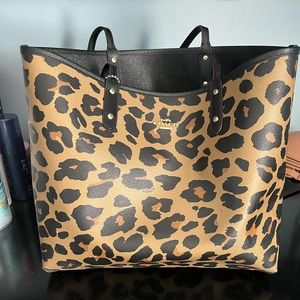 COPY - Coach animal print reversible tote